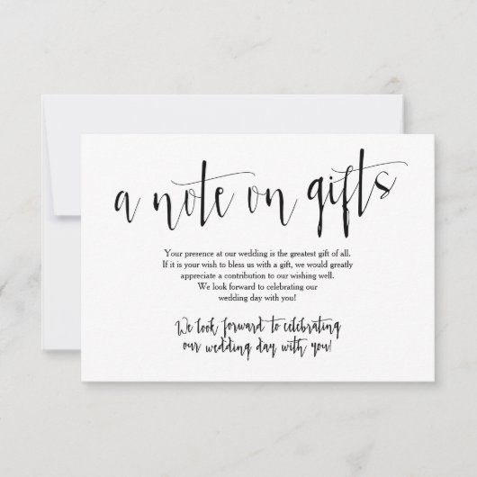 Bruiloftscadeau kaart (Voorkant)