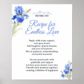 Bruiloftscadeau Recept voor Eindeloze Liefde Poster (Voorkant)