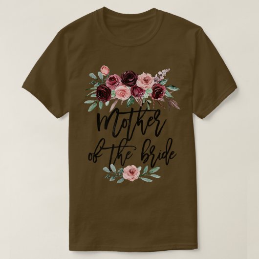 Bruiloftscadeau voor bruid Moeder Bruid Moeder van T-shirt (Design voorkant)