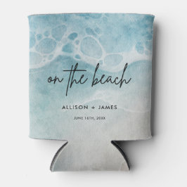 Bruiloftscadeaus voor zomer op het strand blikjeskoeler