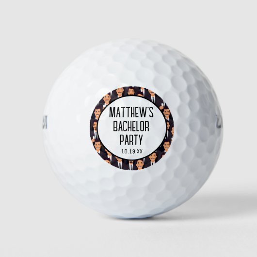 Bruiloftscadeautje voor leuke getuige van de bruid golfballen (Voorkant)
