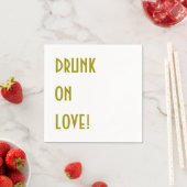 Bruiloftscocktail servet: Drink op liefde! Servetten (Insitu)