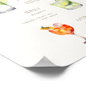 Bruiloftscocktails Poster met Signature Dranken (Hoek)