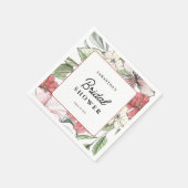 Bruiloftsdames met zomer- of herfstbloemen servet (Hoek)