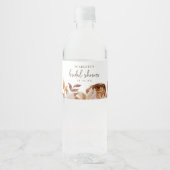 Bruiloftsdamesborrel in de herfst waterfles etiket (Voorkant)