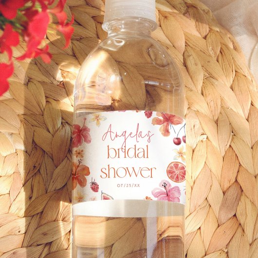 Bruiloftsdamesfeest Main Squeeze Citrus Waterfles Etiket