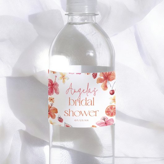 Bruiloftsdamesfeest Main Squeeze Citrus Waterfles Etiket