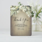 Bruiloftsdankkaartje - Groene Tinten Bedankkaart (Staand voorkant)
