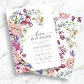 Bruiloftsdansfeestje "Love In Bloom" Kaart