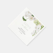 Bruiloftsdecoratie met groen en bloemen servet (Hoek)