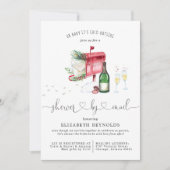 Bruiloftsdienst per post | Winter Kerst Bruidsfees Kaart (Voorkant)