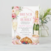 Bruiloftsdiner en Bruisend Bruidsfeest Kaart (Staand voorkant)