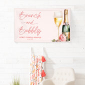 Bruiloftsdiner en bubbel Mimosa Champagne Bruidsdi Spandoek (Insitu)