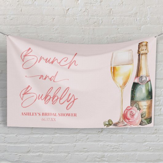 Bruiloftsdiner en bubbel Mimosa Champagne Bruidsdi Spandoek