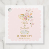 Bruiloftsdiner Petals and Prosecco bedankje Bedankjes Labels (Voorkant)