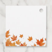 Bruiloftsdiner 'Verliefd in de herfst' Bedankjes Labels (Achterkant)