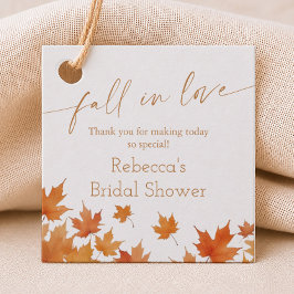 Bruiloftsdiner 'Verliefd in de herfst' Bedankjes Labels