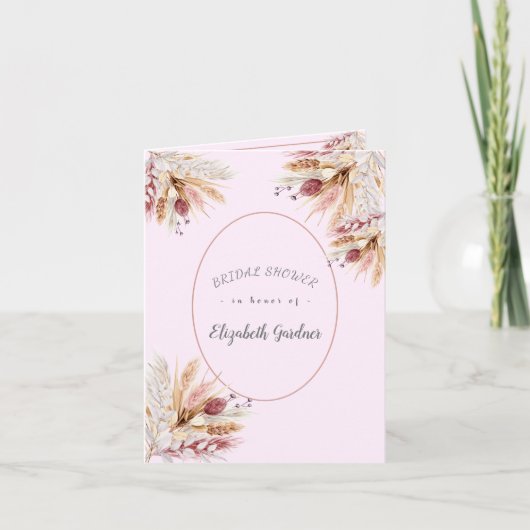 Bruiloftsdouche BoHo Bloemen (Voorkant)