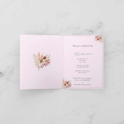 Bruiloftsdouche BoHo Bloemen (Binnen)