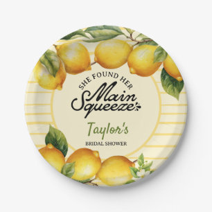 Bruiloftsdouche Citroen Papieren Bordje