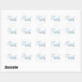 Bruiloftsdouche cloud nine eenvoudig script ronde sticker (Vel)