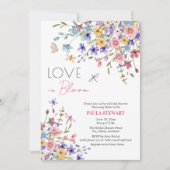 Bruiloftsdouche met 'Love in Bloom' Libellen Kaart (Voorkant)