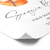 Bruiloftsdouche - sangriabar poster (Hoek)