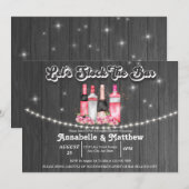 Bruiloftsdouche | Voorraad de Bar Kaart (Voorkant / Achterkant)