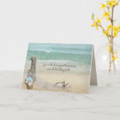 bruiloftsdrift en zeemannen met schelpen kaart (Gele Bloem)