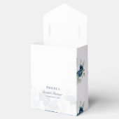 Bruiloftsdustige blauwe bloem rustiek bedankdoosjes (Geopend)