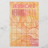 Bruiloftsfeest BINGOVersierde bloemontwerpen Flyer (Voorkant)