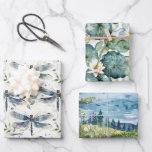 Bruiloftsfeest Blauwe Libel Inpakpapier Vel<br><div class="desc">Bruiloftsfeest Blauwe Libel</div>