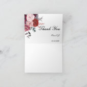 BRUILOFTSFEEST BLOEMEN DANKKAART BEDANKKAART (Binnen)