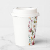 Bruiloftsfeest Bloemen Papieren Bekers (Rechts)