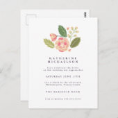 BRUILOFTSFEEST | Bloementuin Briefkaart (Voorkant / Achterkant)