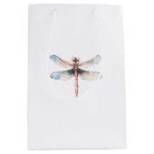 Bruiloftsfeest Blue Dragonfly Medium Cadeauzakje (Voorkant)