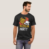 Bruiloftsfeest Bruid Bruidegom Team T-shirt (Voorkant volledig)