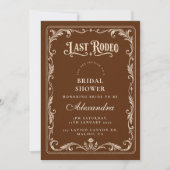 Bruiloftsfeest Bruid 'Laatste Rodeo' Kaart (Voorkant)