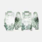 Bruiloftsfeest Bruidssalon Snow in Love Bedankdoosjes (Uitgevouwen)