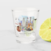Bruiloftsfeest cadeautje voor de vrijgezelle dames shot glas (Voorkant)