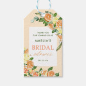 Bruiloftsfeest Citrus Hoofdprijs Cadeaulabel (Voorkant)