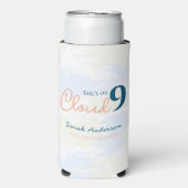 Bruiloftsfeest Cloud Nine Modern Seltzer Blikjeskoeler (Seltzer Voorkant)