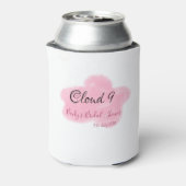 Bruiloftsfeest clouds nine roze pastel naamdatum blikjeskoeler (Blikje Achterkant)
