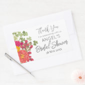 Bruiloftsfeest Dank Je voor de Zomer Bloementuin  Rechthoekige Sticker (Envelop)