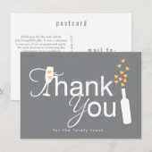 Bruiloftsfeest Dankbetuiging Bedankkaart (Voorkant / Achterkant)