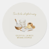 Bruiloftsfeest dat binnenkort wordt weggevoerd ronde sticker (Voorkant)