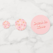 Bruiloftsfeest Decoratie Dronken van Liefde Bruid  Confetti (Achterkanten)