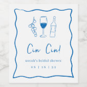 Bruiloftsfeest Dolce Vita Wijn Etiket (Enkel label)