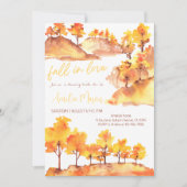 Bruiloftsfeest "Echt Verliefd" - Herfst Bruidsfees Kaart (Voorkant)