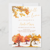 Bruiloftsfeest "Echt Verliefd" - Herfst Bruidsfees Kaart (Voorkant)